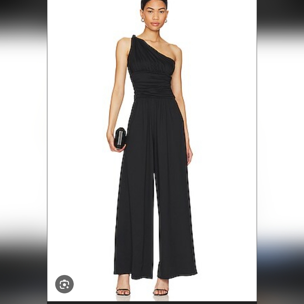 Revolve Susana Monaco Twist One-Shoulder Jumpsuit, Sz Xs
